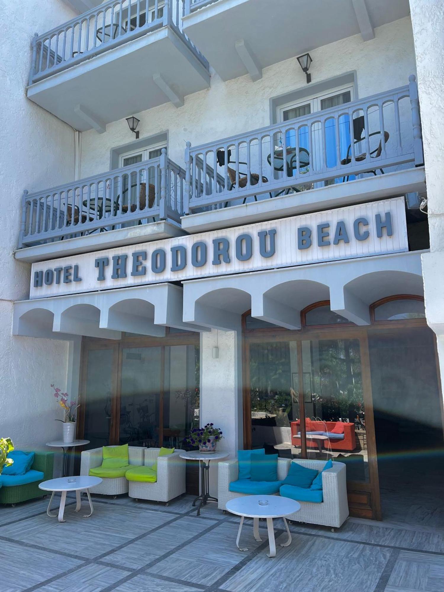 Theodorou Beach Hotel Apartments Psalidi  Exteriér fotografie